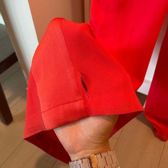 BCBG Maxazria, Malgosia Jumpsuit in Bright Poppy, Size Small - Picture 7 of 8